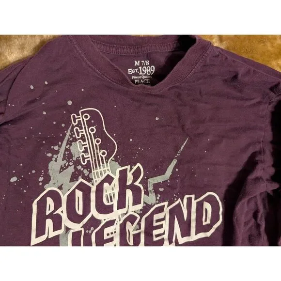 Boys Children's Place Bundle, Two Rock-N-Roll Lightweight Long sleeve T-Shirts w - Picture 2 of 10